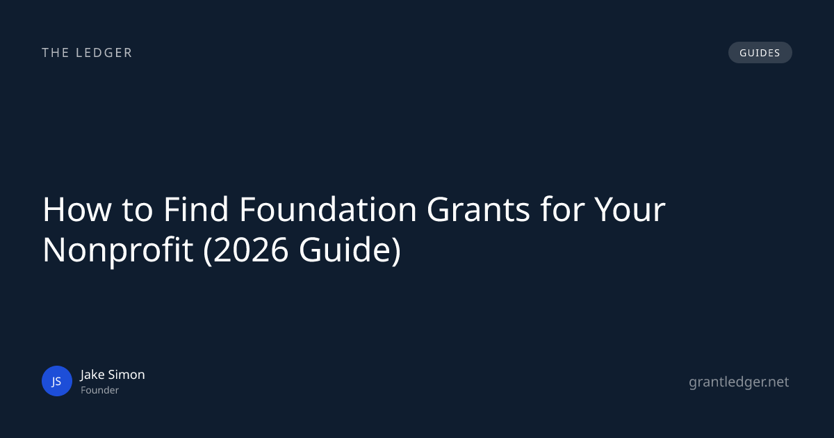 How to Find Foundation Grants for Your Nonprofit (2026 Guide) | The ...